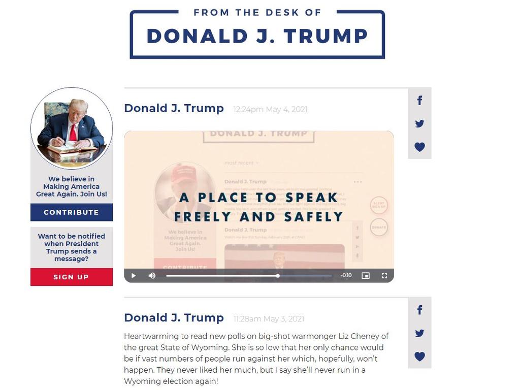 Donald Trump social