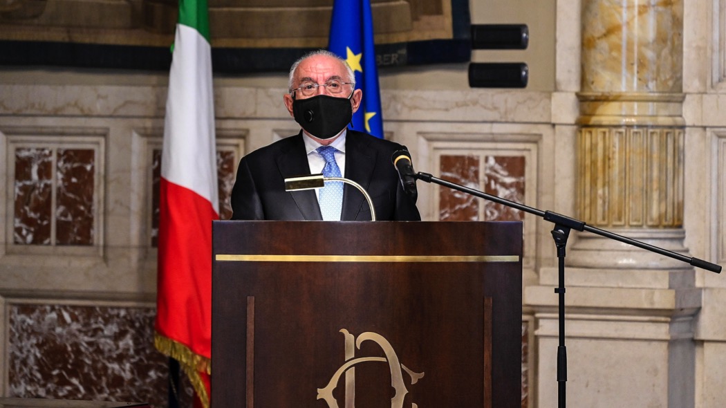 Pasquale Stanzione, Garante della Privacy, durante la relazione annuale dellAutorità Garante per i dati personali nella Sala della Regina della Camera dei Deputati, Roma, 2 luglio 2021. (Foto: Ansa/Riccardo Antimiani/ufficio stampa Garante) Pasquale Stanzione, Garante della Privacy, durante la relazione annuale dellAutorità Garante per i dati personali nella Sala della Regina della Camera dei Deputati, Roma, 2 luglio 2021. (Foto: Ansa/Riccardo Antimiani/ufficio stampa Garante)